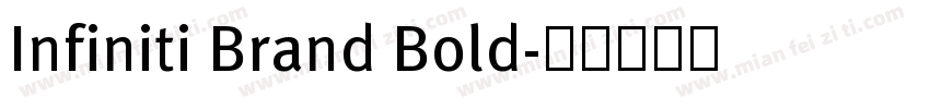 Infiniti Brand Bold字体转换